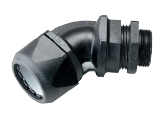 Фитинг для шланга и кабеля (пластмассовая резьба) CVW 45°