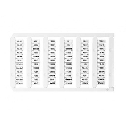 KLEMSAN D-NS 8x6 ; Маркировка клемм / D-NS 8x6