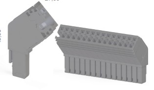 Многовыводные вилки угловые 45°  SG-PT 2.5AN