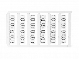KLEMSAN D-NS 5x10 ; Маркировка клемм / D-NS 5x10