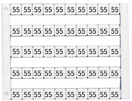 KLEMSAN DY5,Горизонтальная маркировка (901…950), DY5, 1 пластина - 50 шт.