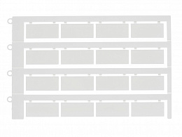 KLEMSAN Маркировка кабеля плоская 9х27мм, (без надписей), под стяжку; KBE 4