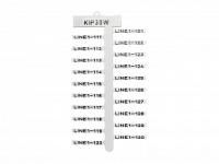 KLEMSAN Маркировочная пластина для KKS, 30х4 мм, (белая); KIP 30W