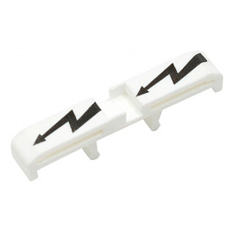 KLEMSAN Защитная маркировка на клеммники AVK 2,5*-10, (белая); IP 4S