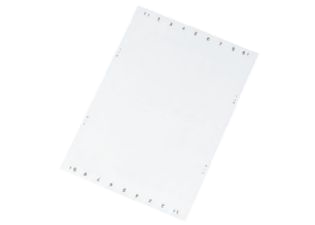 ELO перфорированная — вставная этикетка из поликарбоната