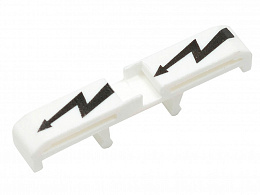 KLEMSAN Защитная маркировка ("земля") на клеммники AVK 2,5*-10, (белая); IP 2T