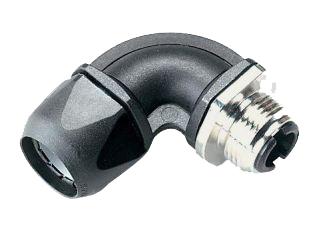Фитинг для шланга (поворот на 360° металлическая резьба) DVW 90°