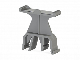 KLEMSAN Держатель маркировки клеммных групп на DIN-рейку, (серый); GE