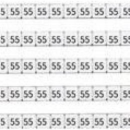 505205, Вертикальная маркировка DY10/6.5 (41-50), 1 пластина - 30 шт.