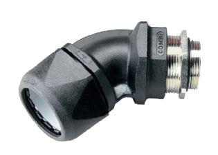 Фитинг для шланга и кабеля с металлической резьбой CVW 45° EMV