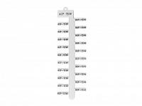 KLEMSAN Маркировочная пластина для KKS, 15х4 мм, (белая); KIP 15W