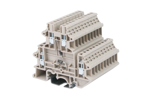 Клеммная колодка на DIN-рейку DKK2.5N-D03