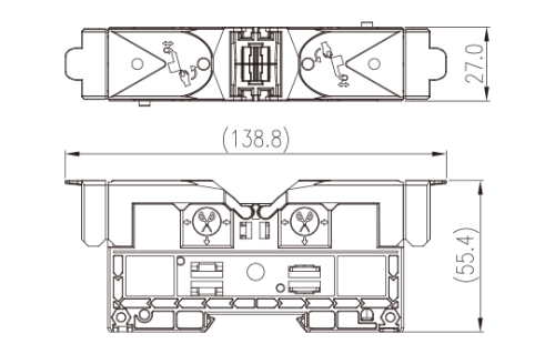 Клеммная колодка на шпильке DKM50-C