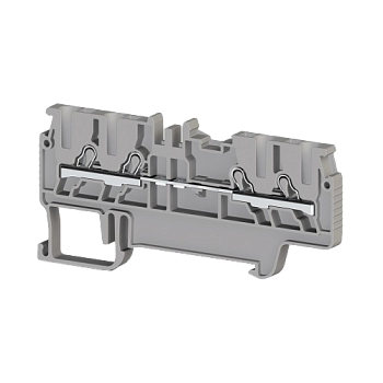 307029, Клеммник пруж.быстрозажимной (Push in), 4-х выводной, 1,5мм.кв., (серый); PYK 1,5MС (упак 70 шт)