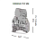 354109, Клемма с держателем предохранителя (винтовая) 4мм.кв. (Серый); ASK 3 F