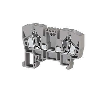 306249, Клеммник пружинный 6мм.кв. (серый); YBK6 (упак 100 шт)