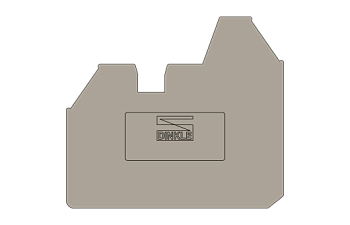 Торцевая крышка DIN-рейки DK6NCB-TN