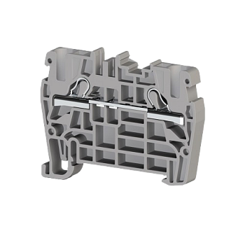 307119, Клеммник пружинный быстрозажимной (Push in), 4 мм.кв. (серый); PYK4 (упак 100 шт)