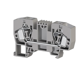 306259, Клеммник пружинный 10мм.кв. (серый); YBK10 (упак 50 шт)