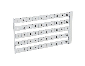 8020389129, Клеммная маркировка MTG 5 (1-50)