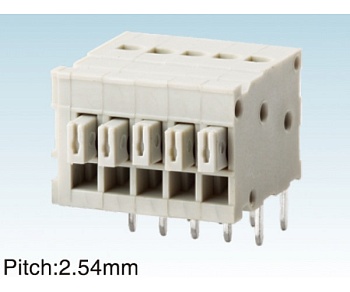 Клеммник пружинный AS211R-2.54-24P