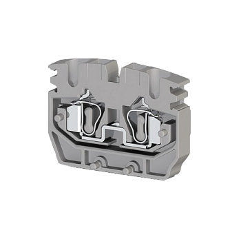 306439, Миниклеммник пружинный промежут., 2,5 мм.кв. (серый); MYPK2,5 (упак 100 шт)