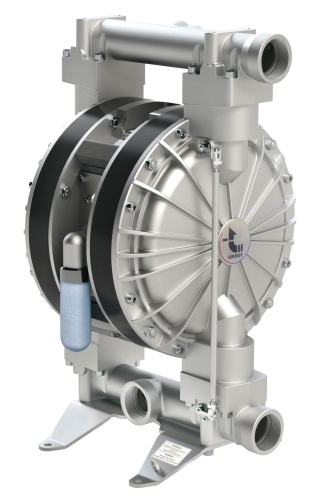 Двойной мембранный насос tim®PRO (пневматический) с ретенционированием PTI-MEM5600V-AL-RE (алюминий)