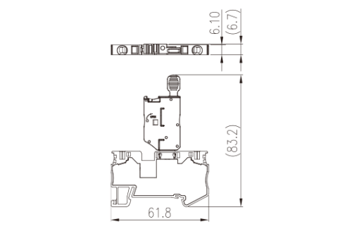 Клеммная колодка на DIN-рейку AK4-MLXX