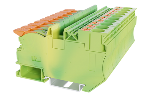 Клеммная колодка на DIN-рейку DPH10-DP-PE