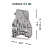 355109, Клемма с держателем предохранителя (винтовая) 4мм.кв. (Серый); ASK 3 M (упак 30 шт)