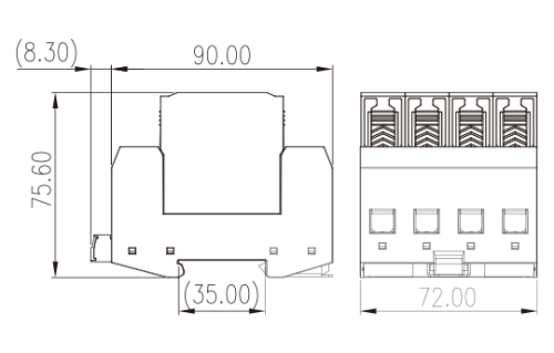 Устройство защиты от импульсных перенапряжений RES2-40-3PN1F