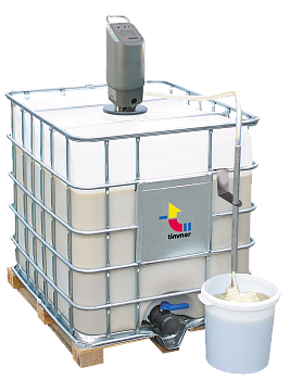 Клеевой насос контейнер Timmer (пневматический) PTI-D3-H-Cont 400 со встроенным нагревателем