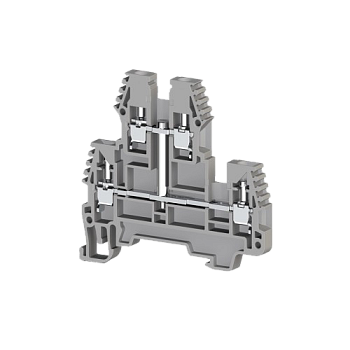 317310, Винтовая клемма двухуровневая, 2,5 мм.кв., с индикацией 24 VAC, (бежевый); PIK 2,5 NLD 24VAC