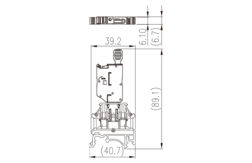 Клеммная колодка на DIN-рейку DK4N-M