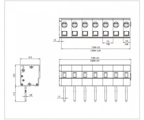 Клеммник пружинный AS0604-0119P