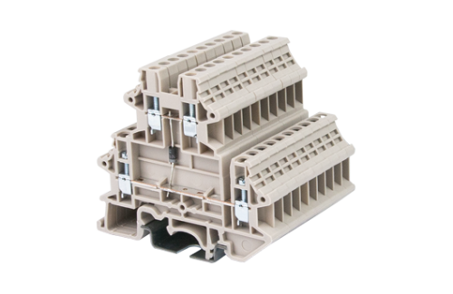 Клеммная колодка на DIN-рейку DKK2.5N-D02