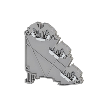 324709, Клеммник пружинный для датчиков, 2,5 мм.кв., (серый); YBK 2,5-3S (упак 20 шт)