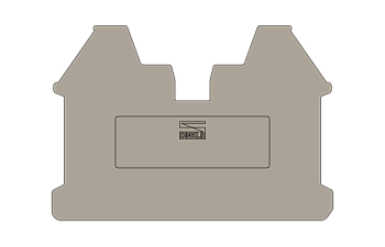 Торцевая крышка DIN-рейки DK2.5NCA-TR