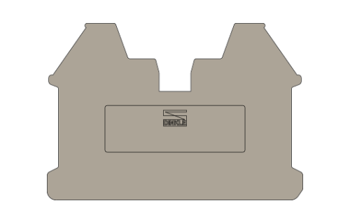 Торцевая крышка DIN-рейки DK2.5NCA-TR