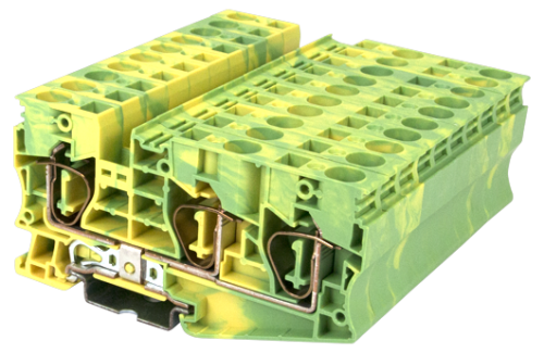 Клеммная колодка на DIN-рейку AK10-TN-PE