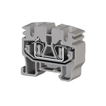 306479, Миниклеммник пружинный на монт.плату, 2,5 мм.кв. (серый); MYK 2,5C (упак 100 шт)