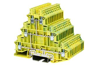 Клеммная колодка на DIN-рейку DK2.5N-3L-PE