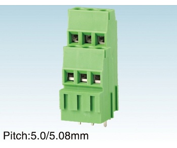 Клеммник винтовой, двухуровневый ASE2K500A-5.0-2x03P