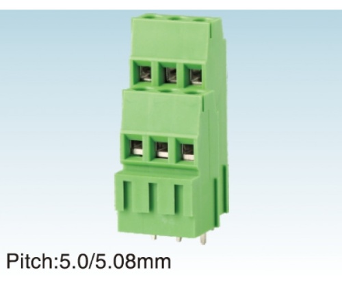 Клеммник винтовой, двухуровневый WJE2K500A-5.0-2x02P