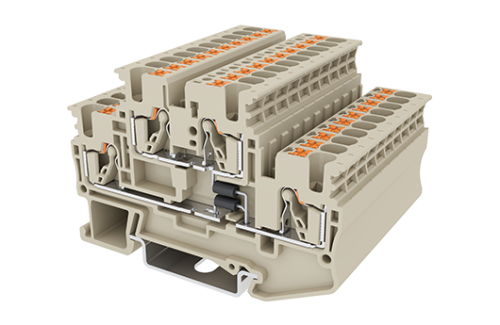 Клеммная колодка на DIN-рейку DPP2.5N-D03