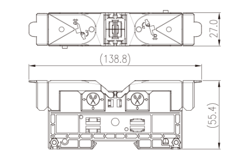 Клеммная колодка на шпильке DKM35-C