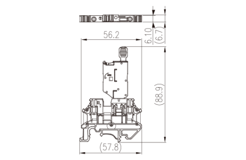 Клеммная колодка на DIN-рейку DK4NS-MLXX