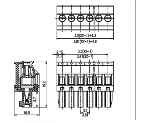 Клемма разъемная WJ15EDGKB-3.5-03P