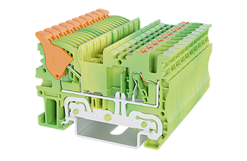 Клеммная колодка на DIN-рейку DPH2.5-DP-PE