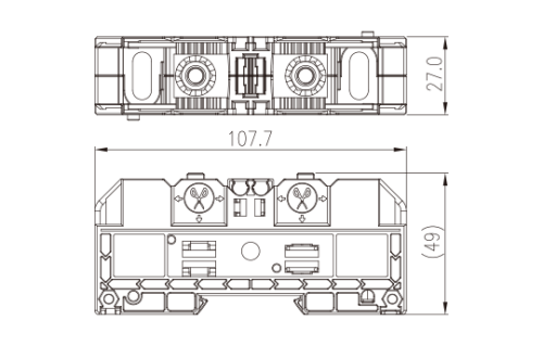 Клеммная колодка на шпильке DKM35